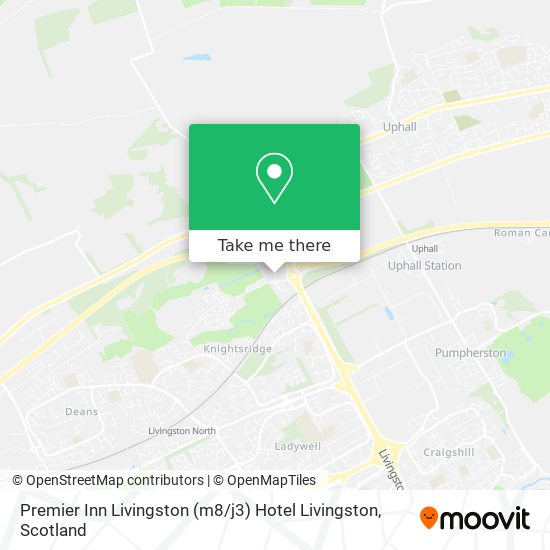 Premier Inn Livingston (m8 / j3) Hotel Livingston map