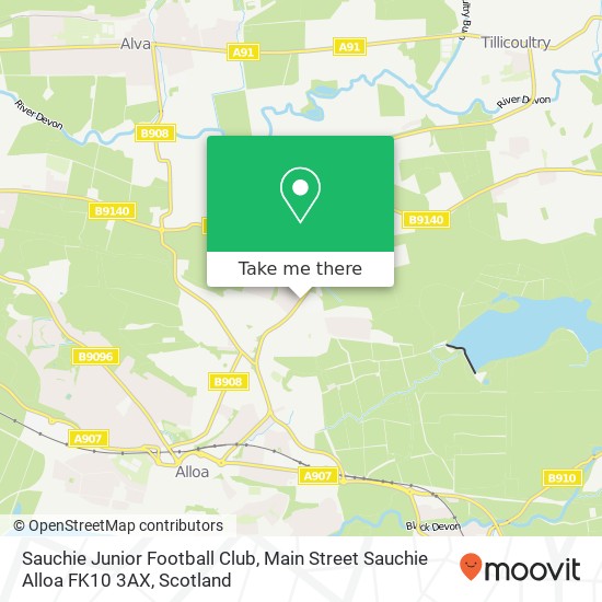 Sauchie Junior Football Club, Main Street Sauchie Alloa FK10 3AX map