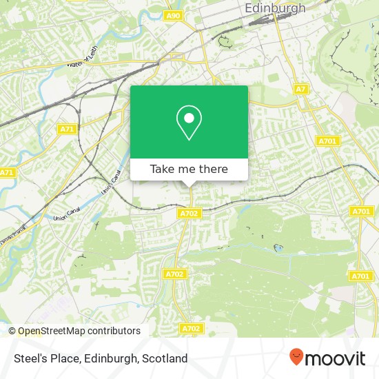 Steel's Place, Edinburgh map