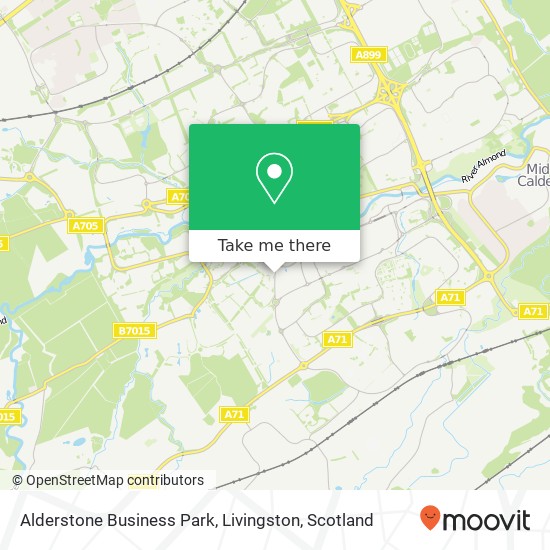 Alderstone Business Park, Livingston map