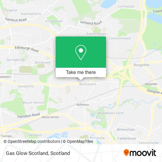 Gas Glow Scotland map