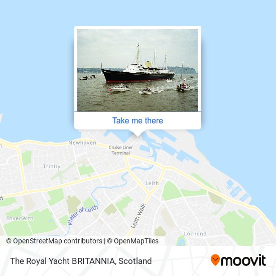 The Royal Yacht BRITANNIA map
