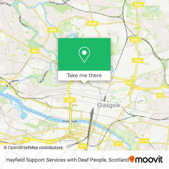 Hayfield Support Services with Deaf People map