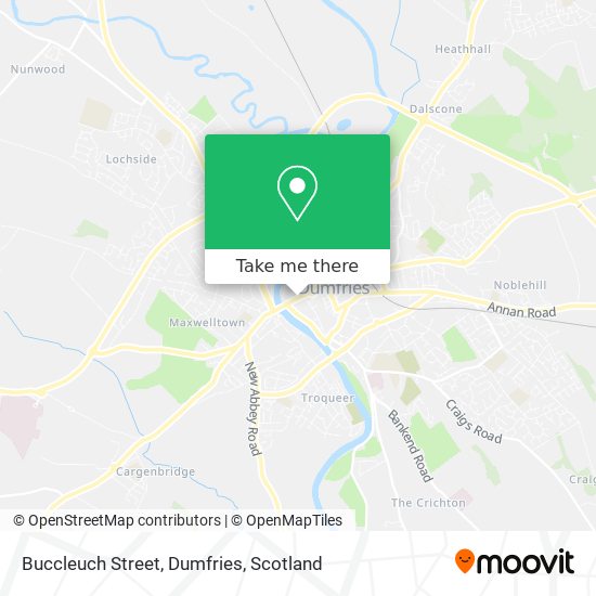 Buccleuch Street, Dumfries map