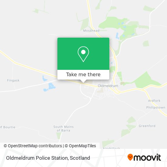 Oldmeldrum Police Station map