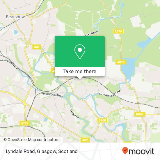 Lyndale Road, Glasgow map