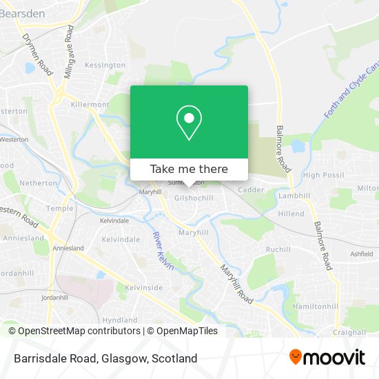 Barrisdale Road, Glasgow map