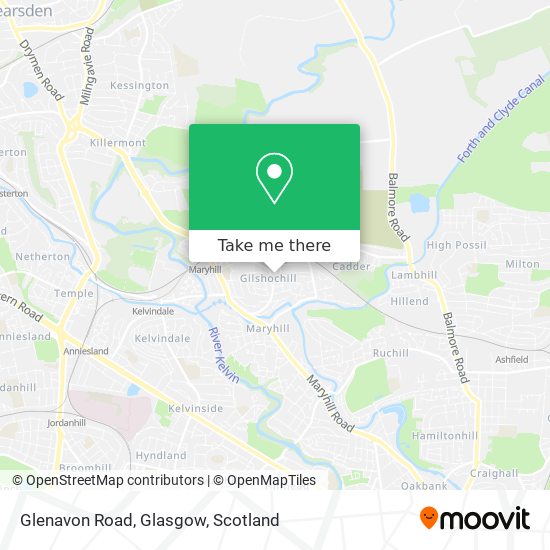 Glenavon Road, Glasgow map