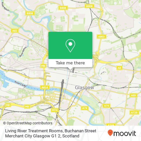 Living River Treatment Rooms, Buchanan Street Merchant City Glasgow G1 2 map