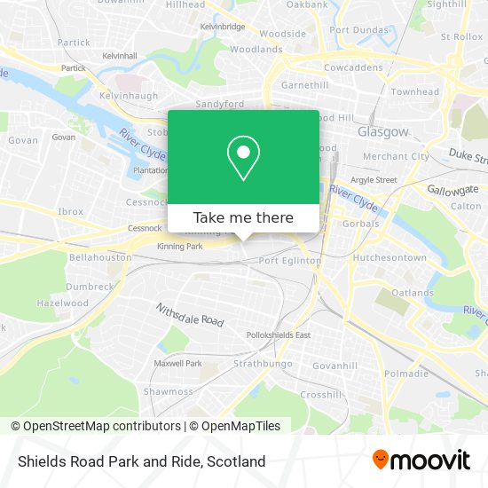 Shields Road Park and Ride map