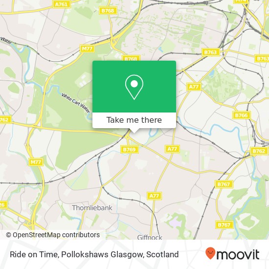 Ride on Time, Pollokshaws Glasgow map