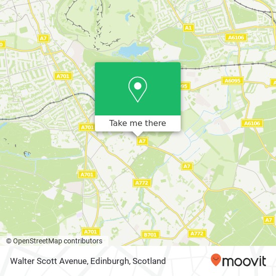 Walter Scott Avenue, Edinburgh map
