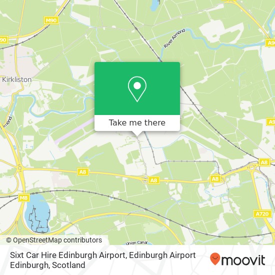 Sixt Car Hire Edinburgh Airport, Edinburgh Airport Edinburgh map