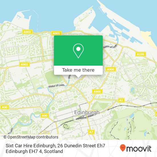 Sixt Car Hire Edinburgh, 26 Dunedin Street Eh7 Edinburgh EH7 4 map