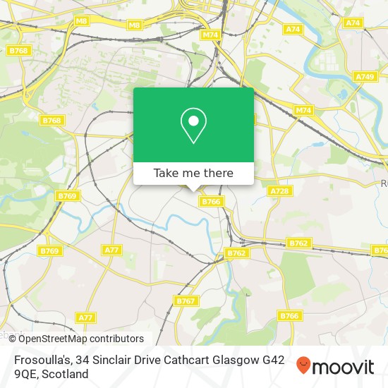 Frosoulla's, 34 Sinclair Drive Cathcart Glasgow G42 9QE map