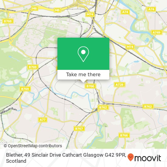 Blether, 49 Sinclair Drive Cathcart Glasgow G42 9PR map
