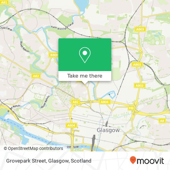Grovepark Street, Glasgow map