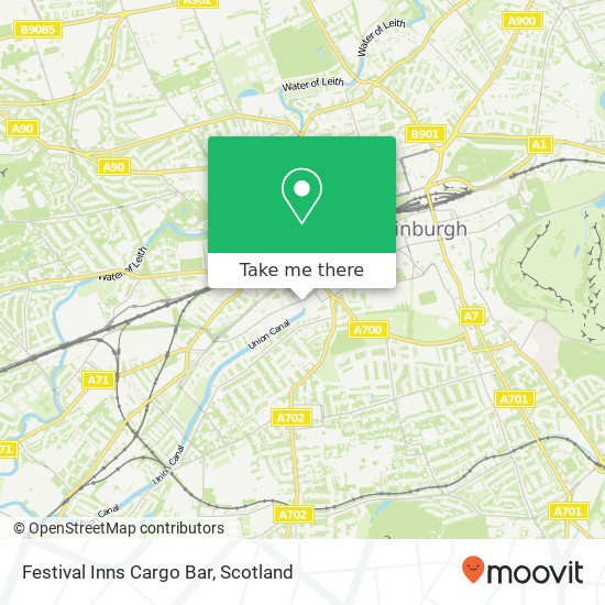 Festival Inns Cargo Bar map