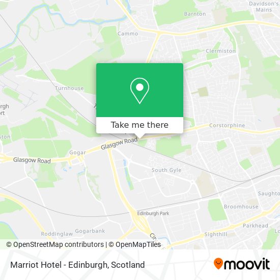 Marriot Hotel - Edinburgh map