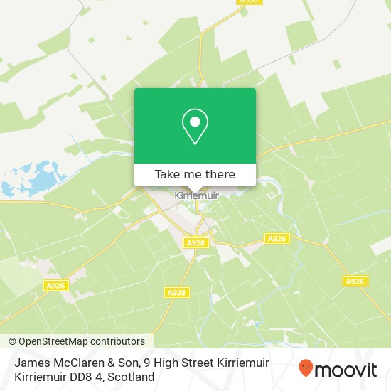 James McClaren & Son, 9 High Street Kirriemuir Kirriemuir DD8 4 map