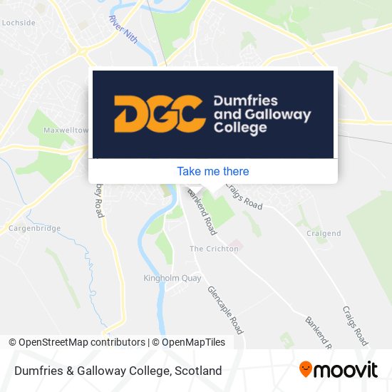 Dumfries & Galloway College map