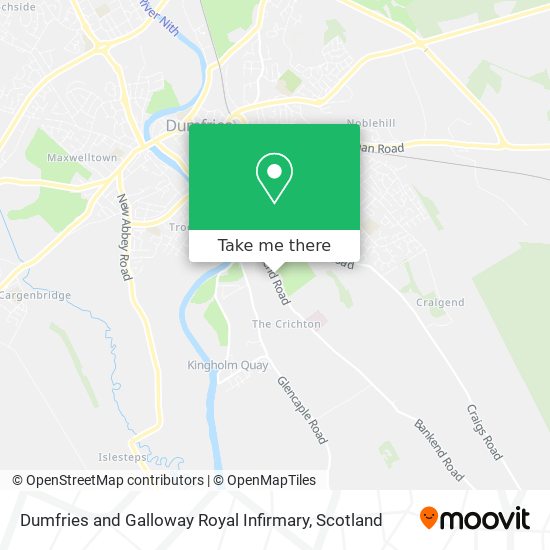 Dumfries and Galloway Royal Infirmary map