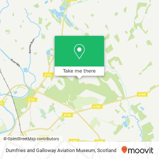 Dumfries and Galloway Aviation Museum map