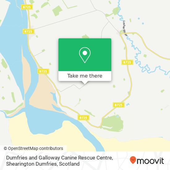 Dumfries and Galloway Canine Rescue Centre, Shearington Dumfries map