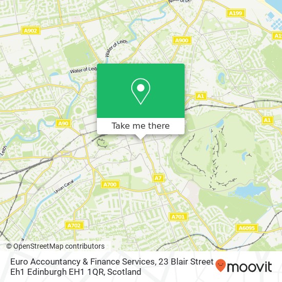 Euro Accountancy & Finance Services, 23 Blair Street Eh1 Edinburgh EH1 1QR map