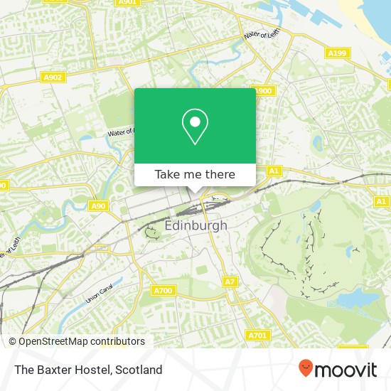 The Baxter Hostel map