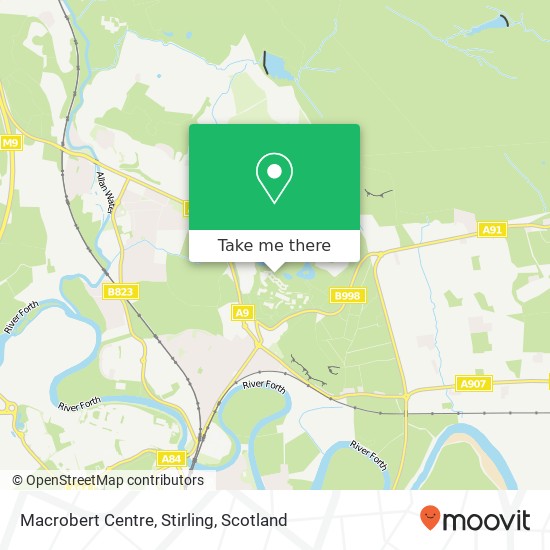 Macrobert Centre, Stirling map