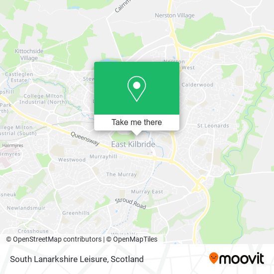 South Lanarkshire Leisure map