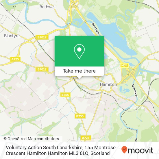 Voluntary Action South Lanarkshire, 155 Montrose Crescent Hamilton Hamilton ML3 6LQ map