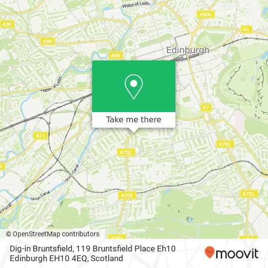 Dig-in Bruntsfield, 119 Bruntsfield Place Eh10 Edinburgh EH10 4EQ map