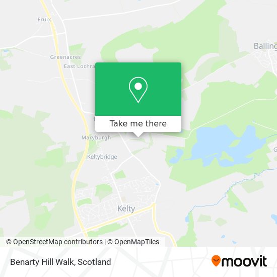 Benarty Hill Walk map