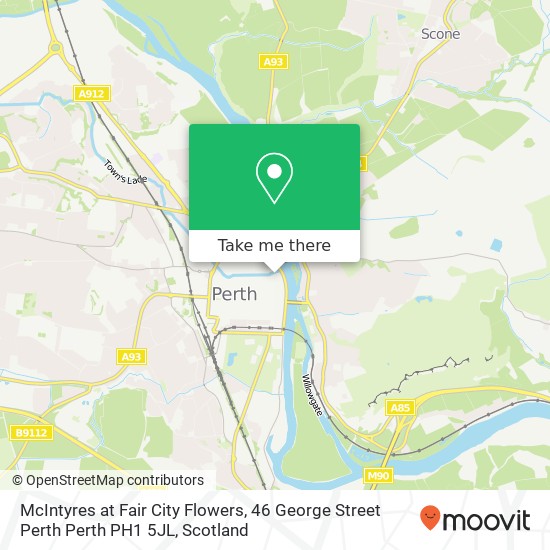 McIntyres at Fair City Flowers, 46 George Street Perth Perth PH1 5JL map