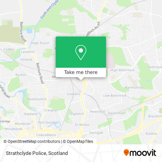 Strathclyde Police map
