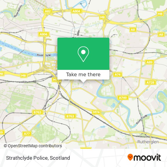 Strathclyde Police map