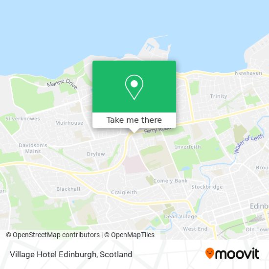 Village Hotel Edinburgh map