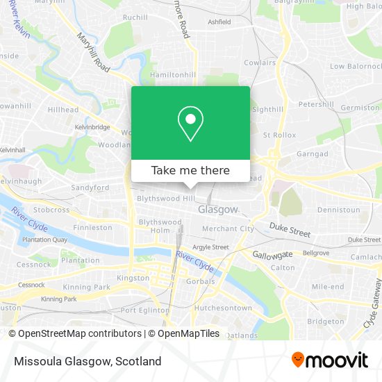 Missoula Glasgow map