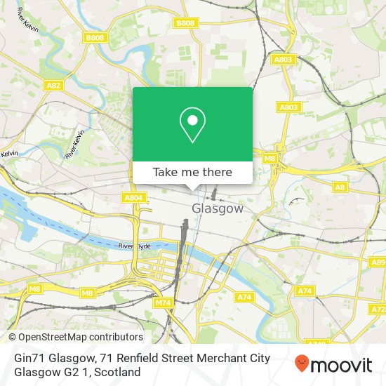 Gin71 Glasgow, 71 Renfield Street Merchant City Glasgow G2 1 map