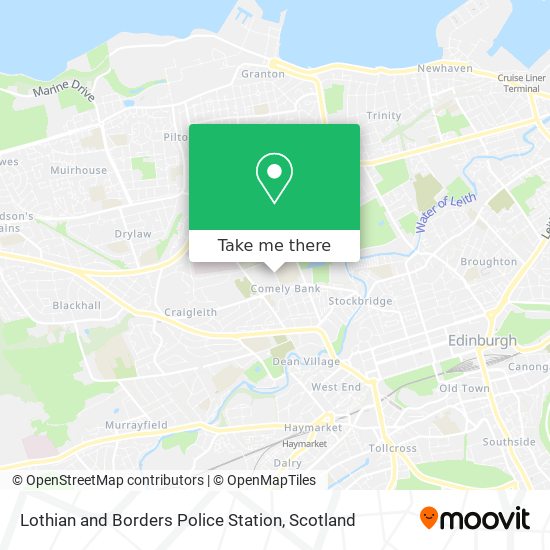 Lothian and Borders Police Station map