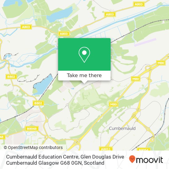 Cumbernauld Education Centre, Glen Douglas Drive Cumbernauld Glasgow G68 0GN map