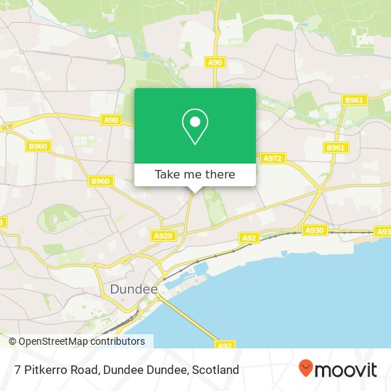 7 Pitkerro Road, Dundee Dundee map