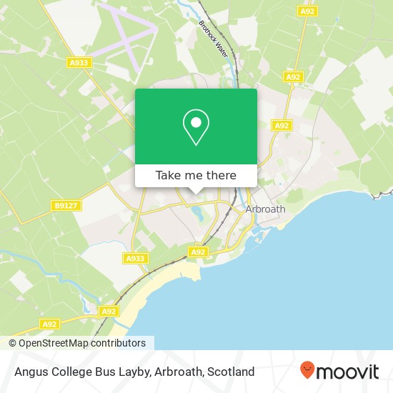 Angus College Bus Layby, Arbroath map