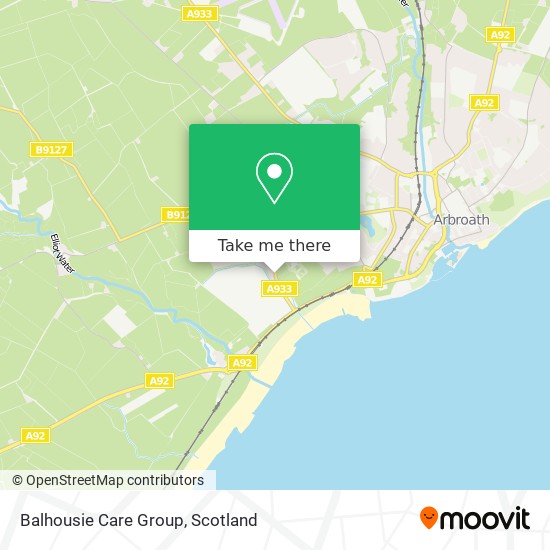 Balhousie Care Group map