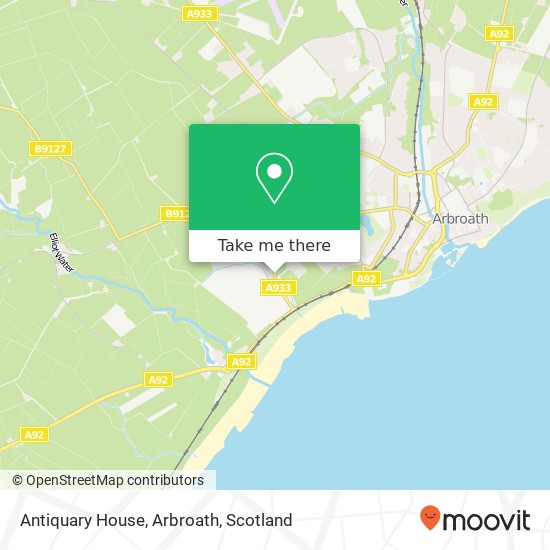 Antiquary House, Arbroath map