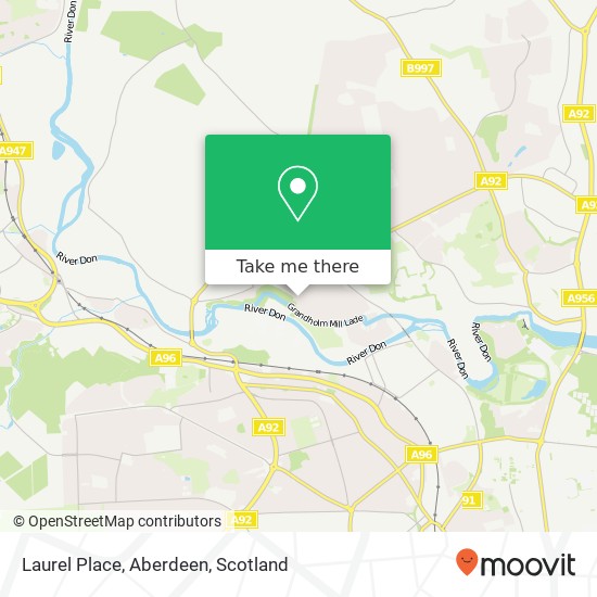 Laurel Place, Aberdeen map
