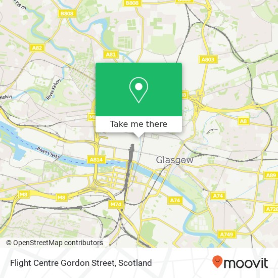 Flight Centre Gordon Street map