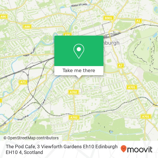 The Pod Cafe, 3 Viewforth Gardens Eh10 Edinburgh EH10 4 map